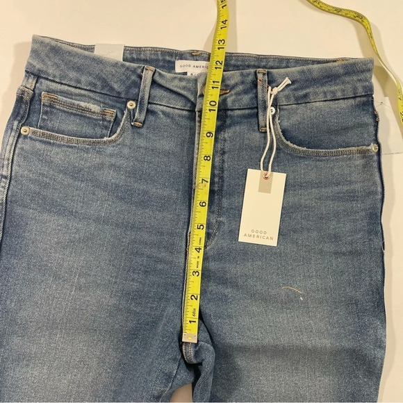 New Good American Good Curve Skinny Crop Jeans - Picture 6 of 9